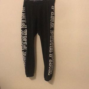Pink sweat pants size small